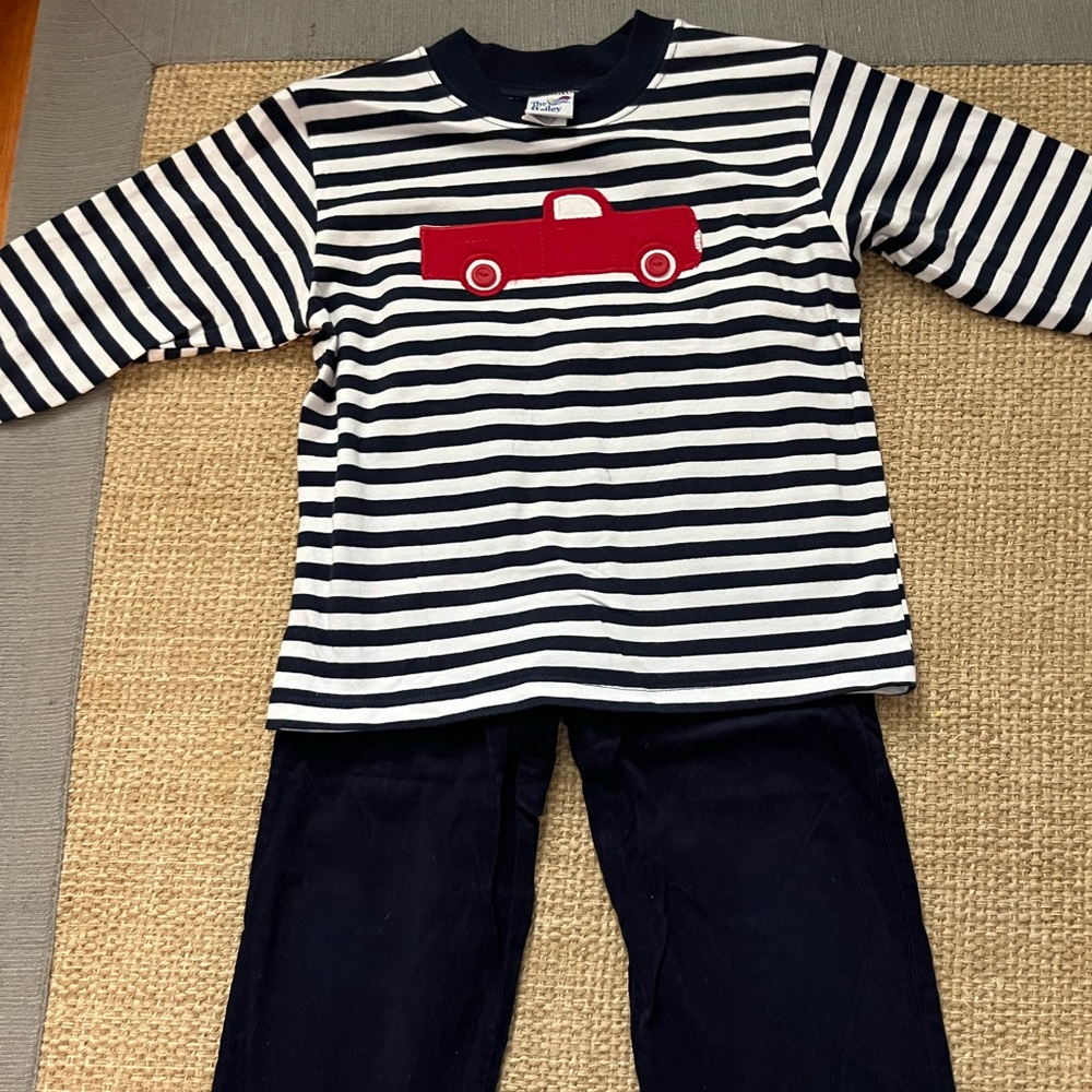 Bailey Boys 4T Long Sleeve Pant Set Truck